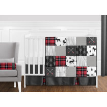 checkered crib bedding