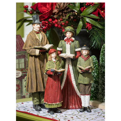 The Holiday Aisle 4 Piece Christmas Carolers Tabletop Decor Set