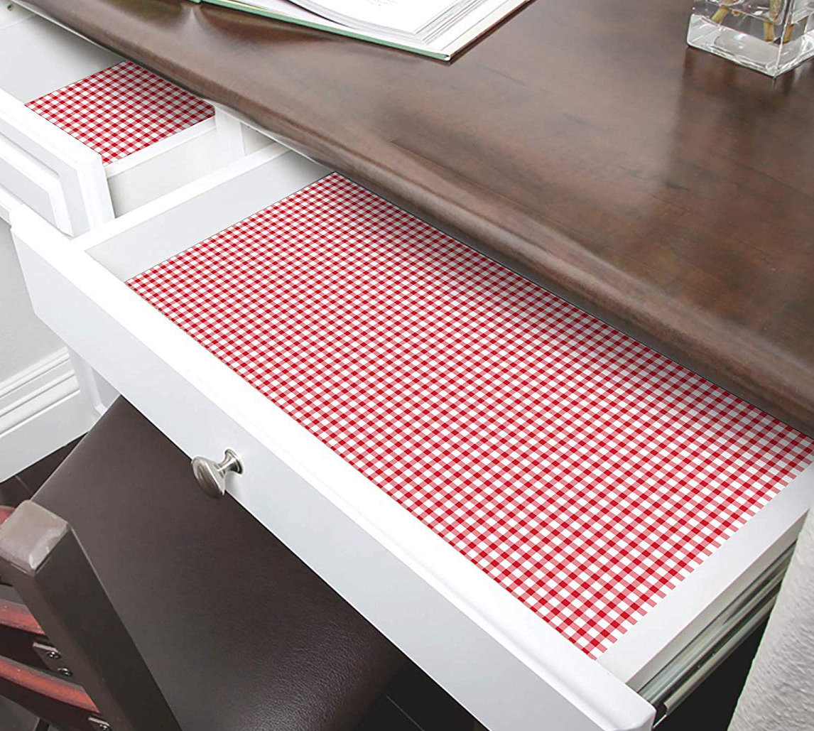 SmartDesign Checkered Adhesive Shelf Liner Wayfair