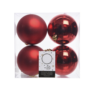plain red ornaments