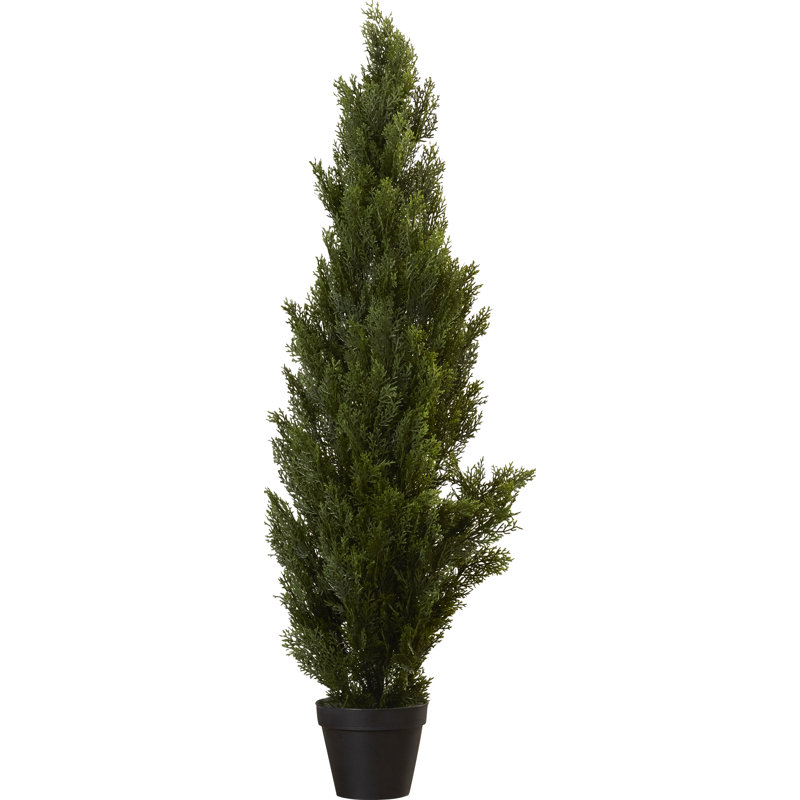 Artificial 3/' Outdoor UV Cedar Cypress 2 Ball Topiary Tree Pine Juniper 4 Patio