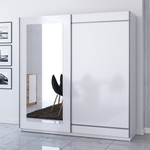 Schwebetürenschrank Dagna, 220 cm H x 200 cm B ..