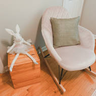 little seeds monarch hill dahlia upholstered nursery rocker