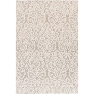Russellville Hand-Hooked Neutral/Brown Area Rug