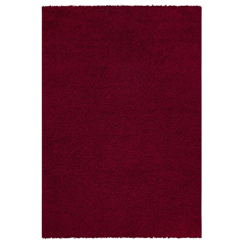 ModernMoments Shaggy-Teppich Deepa in Rot | Wayfair.de