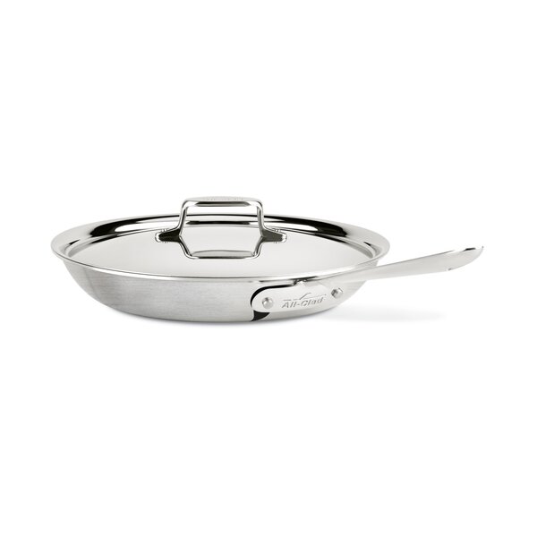 New Display MADE IN USA All-Clad D5 Stainless Steel 4 Qt Saute Pan W/ Lid 
