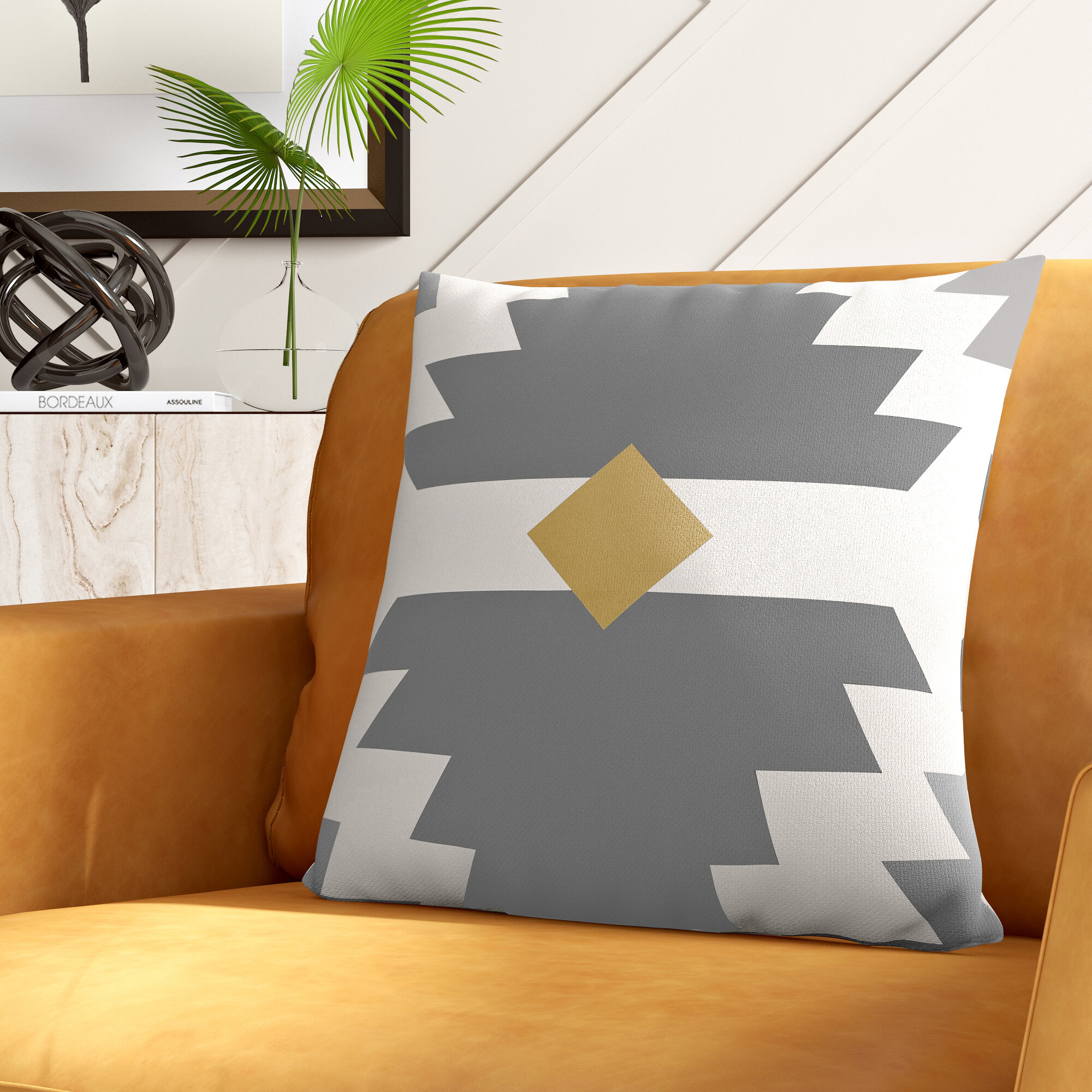 Southwestern Modern Concentric Throw Pillow Cover w Optional Insert by Roostery 