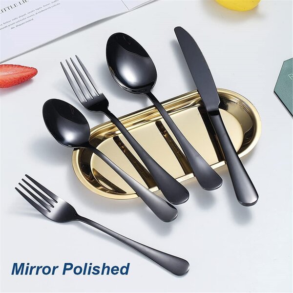 Elegant Life 6-Piece Handle Ceramic Stainless Steel Cutlery Forks Set Dinner Forks Set 8.3 Inches