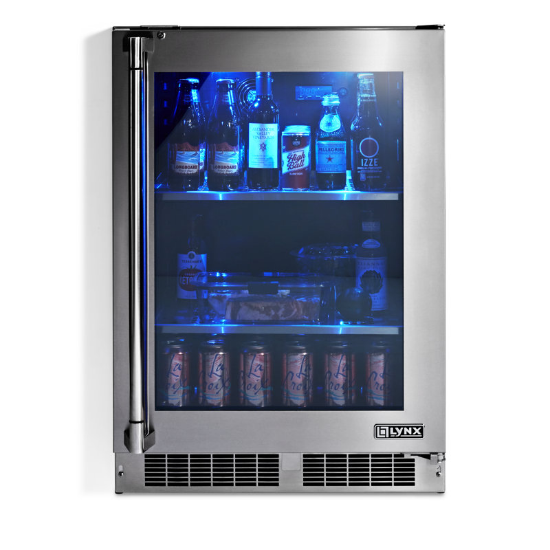 Lynx Outdoor Rated 24 Undercounter Beverage Refrigerator Wayfair