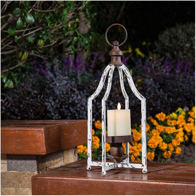 Hollow Metal Lantern Candle Holder Garden Night Wedding Outdoor Tea Light Decor 