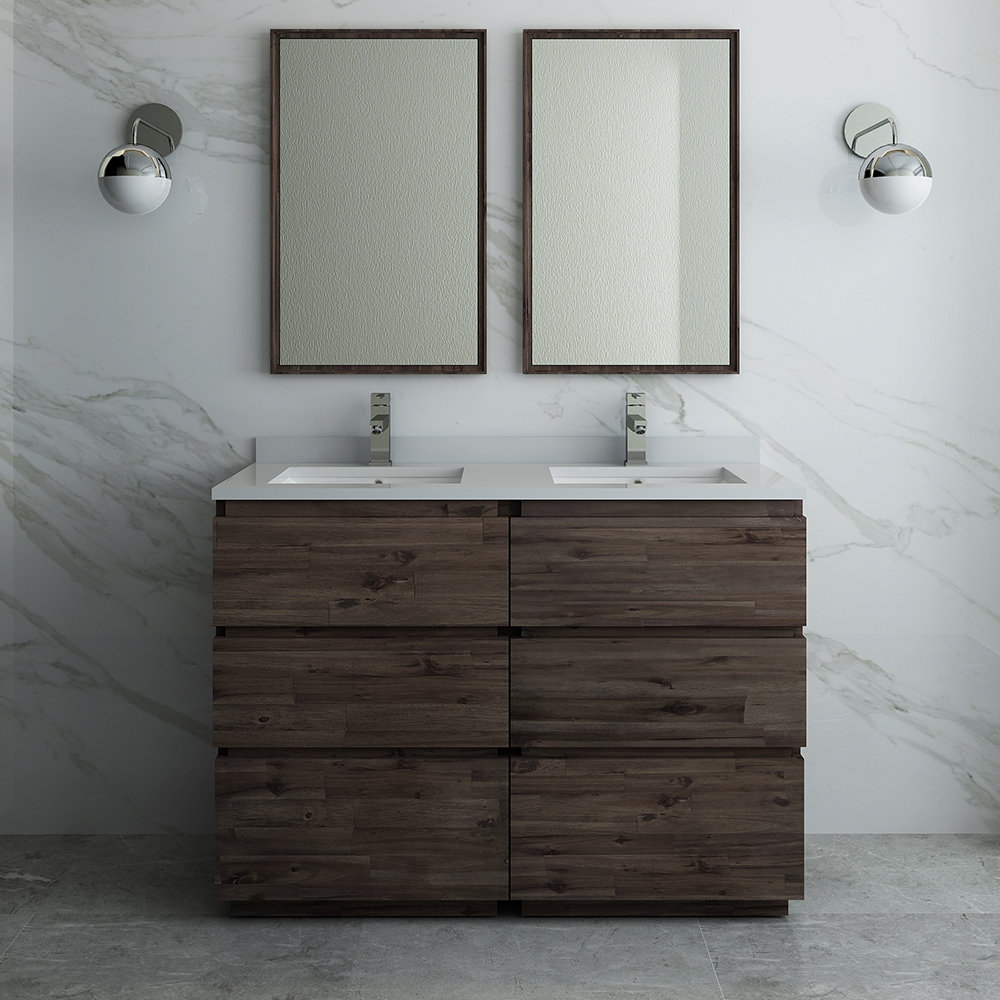 Fresca Formosa 48 Double Bathroom Vanity Set With Mirror Wayfair