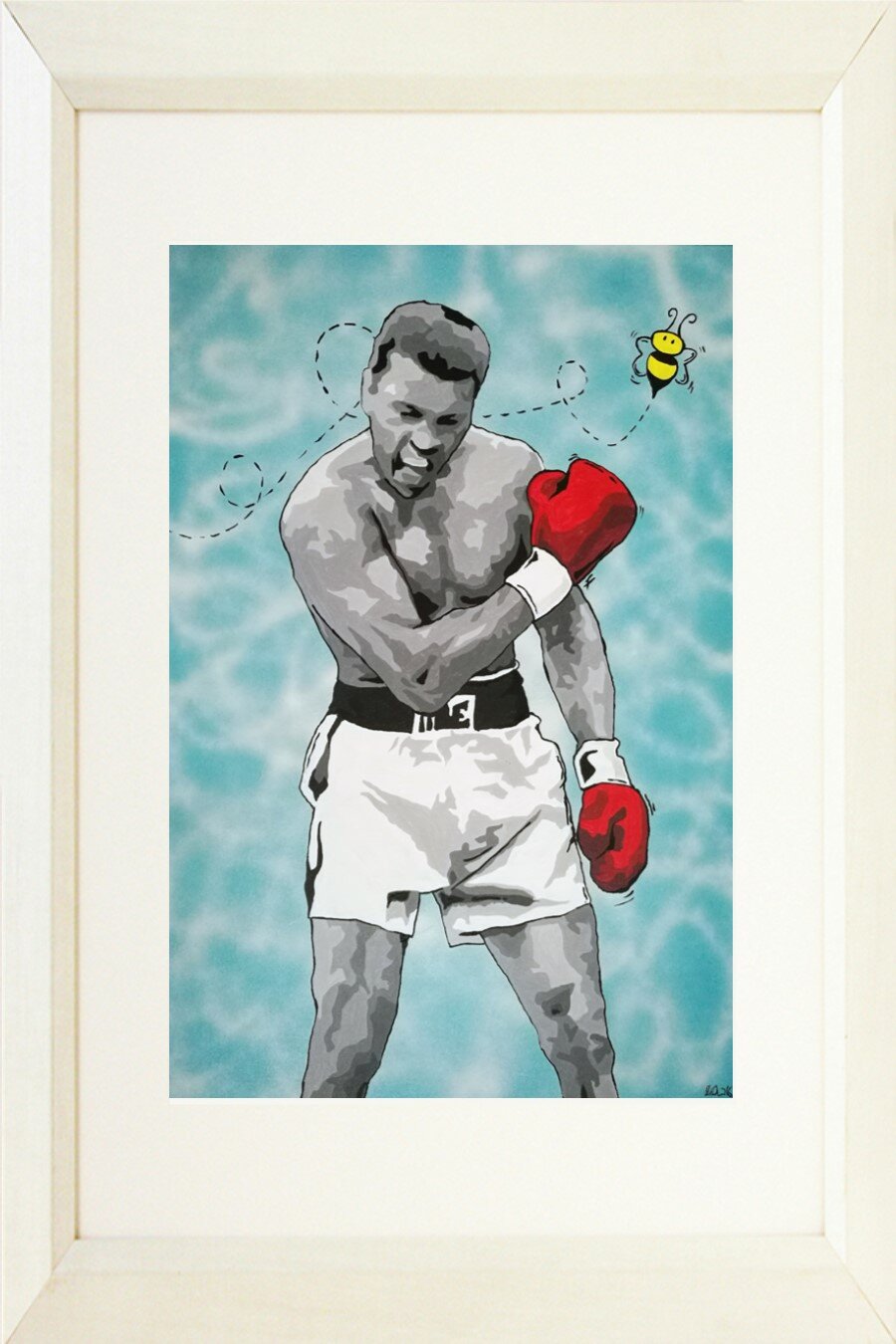 Buy Art For Less Muhammad Ali Boxing Legend Float Like A Butterfly Sting Like A Bee Framed Painting Print Wayfair