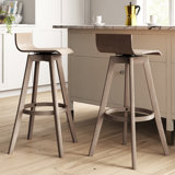 Dery Swivel Bar & Counter Stool (Set of 2) by Mercury Row