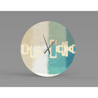 East Urban Home Oversized Byers Wall Clock Wayfair
