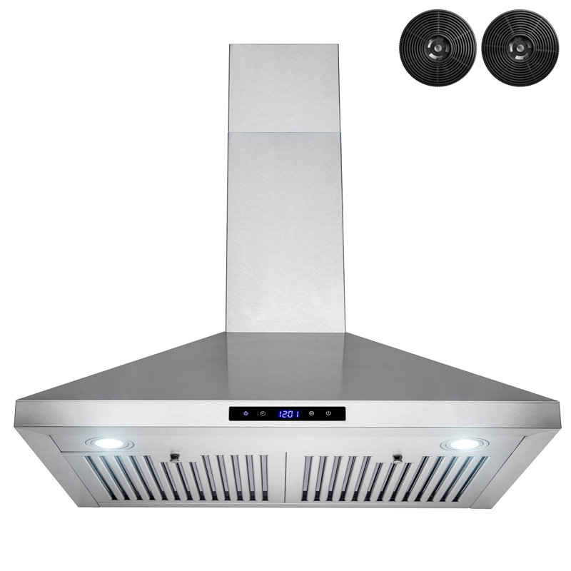 Akdy 30 343 Cfm Convertible Wall Mount Range Hood Reviews Wayfair