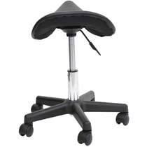 Small Round Stool for Working On The Ground Can Rotate with Wheels Thick Padded Low Seat Footrest 33 12cm 