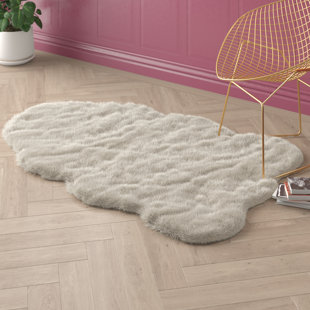 Cream Faux Sheepskin Rug Faux Fur Ivory Cream Area Rugs You Ll Love In 2021 Wayfair faux fur ivory cream area rugs you ll