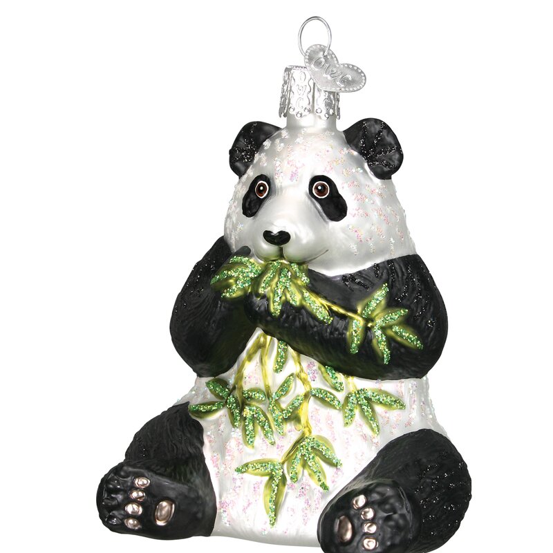 Old World Christmas Panda Ornament & Reviews | Wayfair