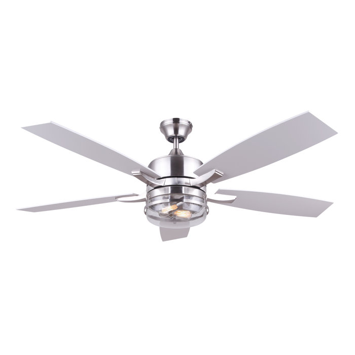 52 Jadon 5 Blade Ceiling Fan With Remote Light Kit Included