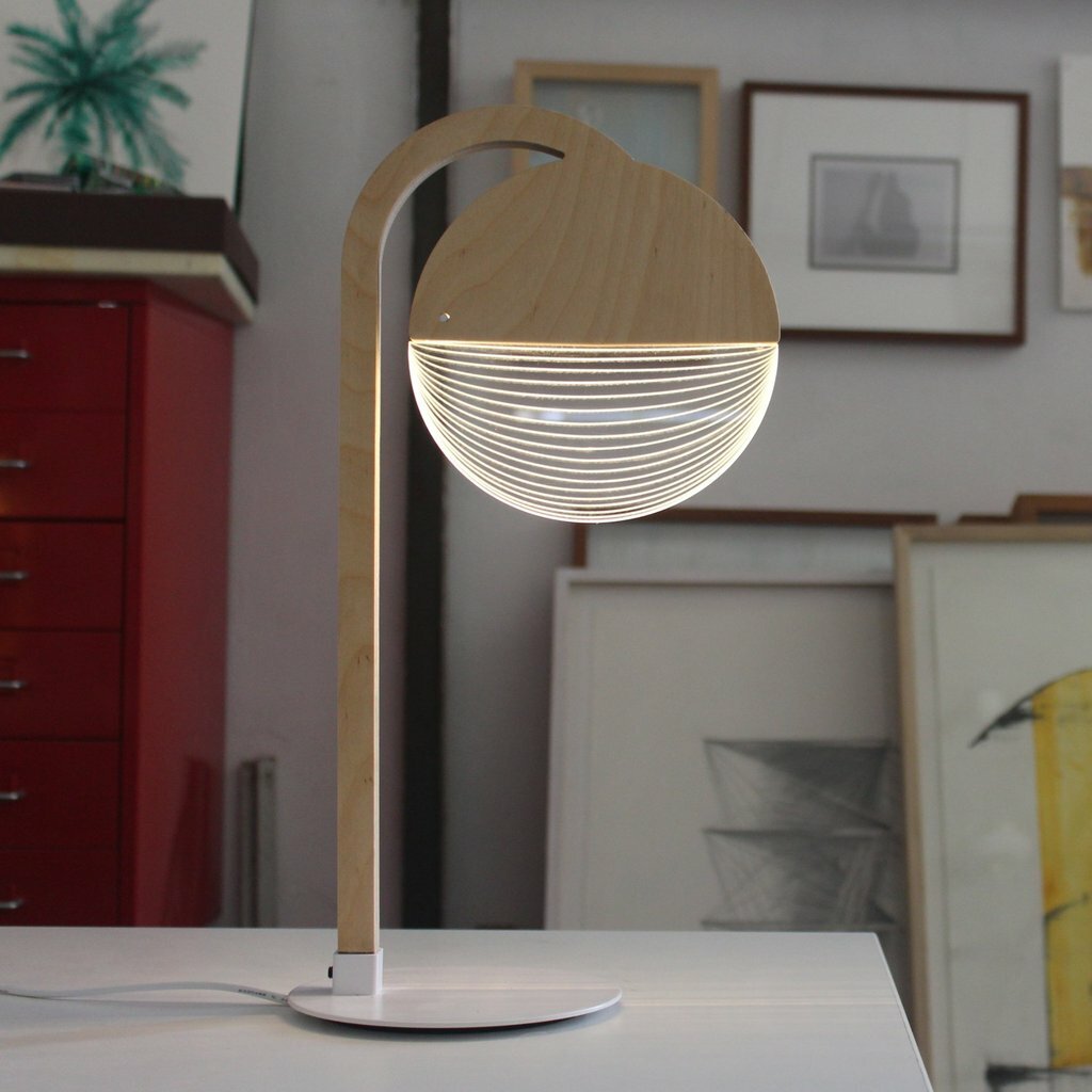 Studio Cheha City Led Illusion 16 Desk Lamp Wayfair