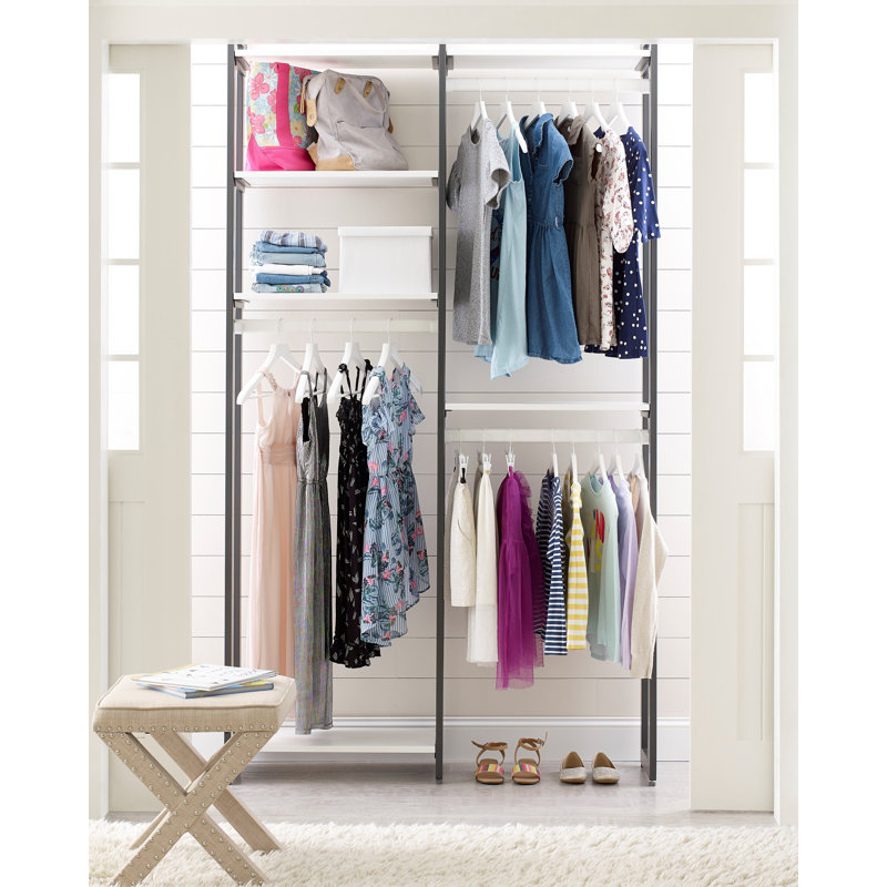 Martha Stewart California Closets The Everyday System 48 W 14 D Hanging Closet System Reach In Sets Reviews Wayfair