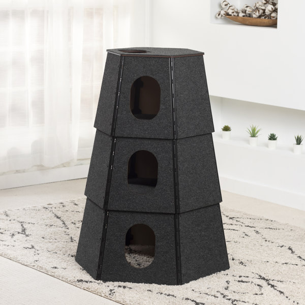 Happystack 3 Unit Hexagon Cat Condo