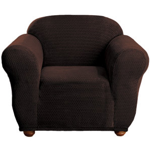 Stretch Diamond Box Cushion Armchair Slipcover