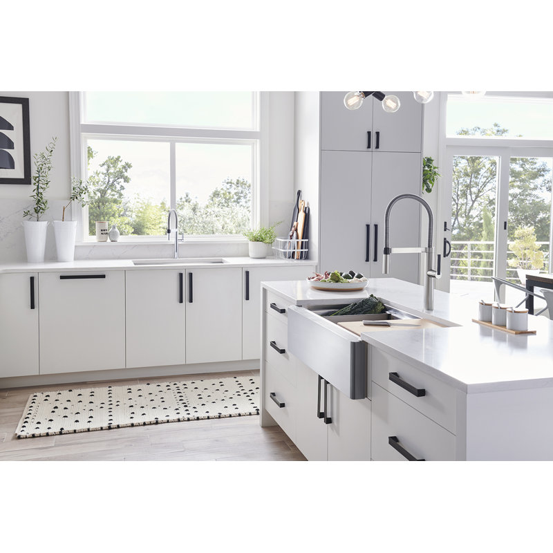 Blanco Quatrus R15 Ergon 33 L X 21 W Farmhouse Apron Kitchen Sink With Cutting Board Perigold