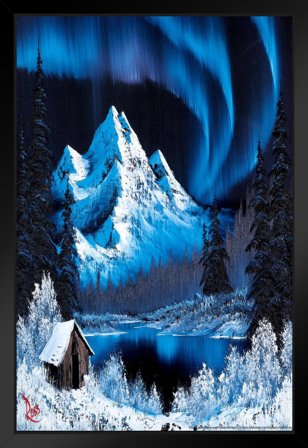 Loon Peak® Bob Ross Northern Lights Canvas Art Print Bob Ross Poster