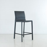 Montufar Leather 25.5 Bar Stool by Orren Ellis