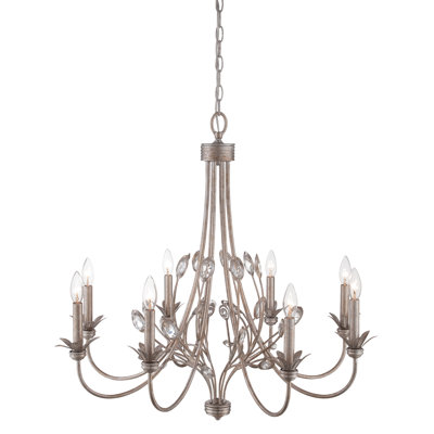 Liesse 8 - Light Candle Style Classic / Traditional Chandelier Lark Manor