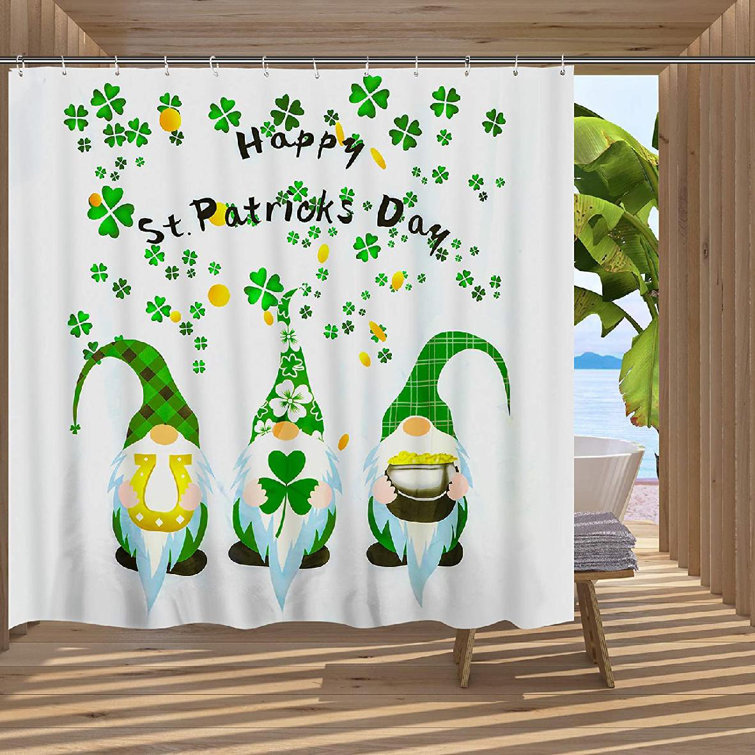 Colorful Cartoon Cat Fabric Shower Curtain Bathroom & 71*71inch With Hooks 