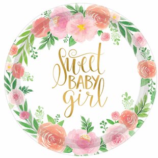 Baby Girl Shower Paper Plates Wayfair