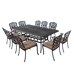 Go to store & view more images Bosch Aluminum 11 Piece Dining Set with Cushions by Darby Home Co