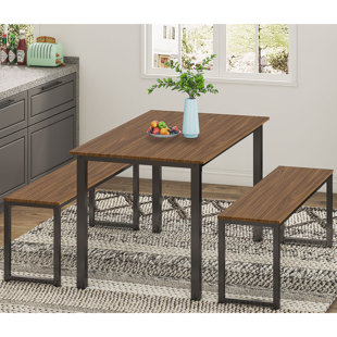 Kitchen Table With 2 Benches Wayfair