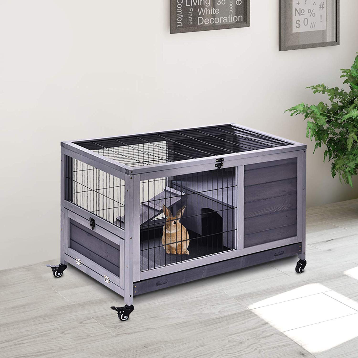 indoor rabbit cage and run