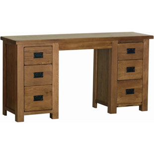 Double Pedestal Dressing Table Wayfair Co Uk Enrique Double Pedestal Dressing Table