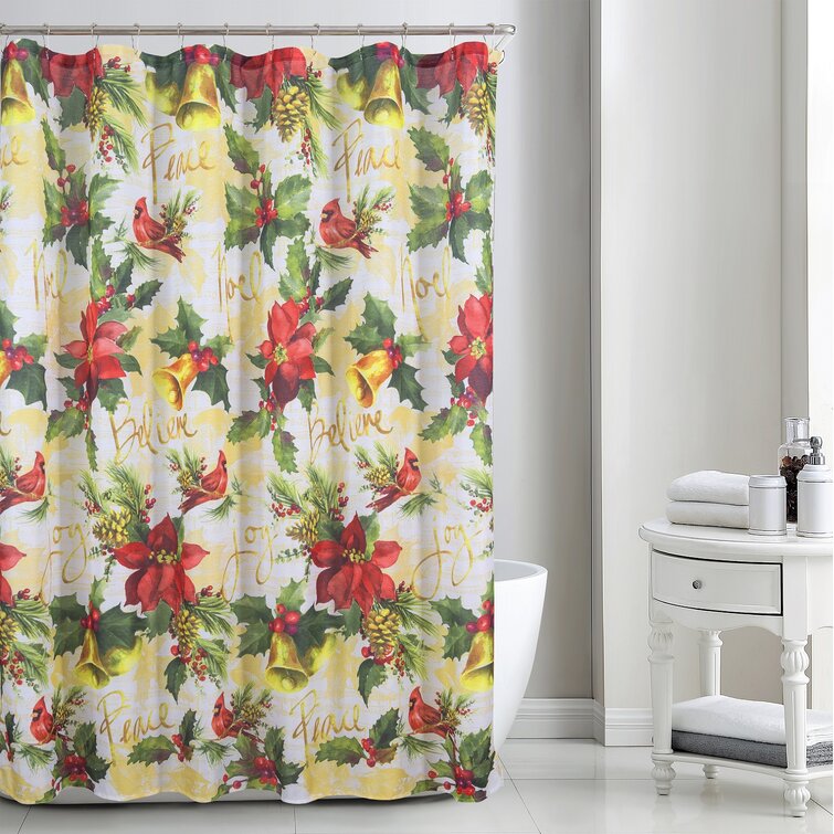 The Holiday Aisle® Barbados Geometric Single Shower Curtain | Wayfair