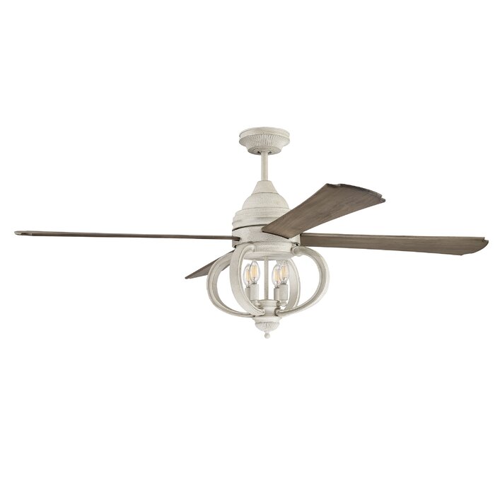 60 Kali 4 Blade Ceiling Fan With Remote Light Kit Included