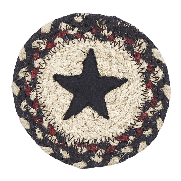 August Grove® Colonial Star Jute Coaster | Wayfair