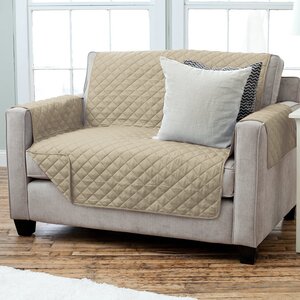 Carnside Diamond Quilt Box Cushion Loveseat Slipcover