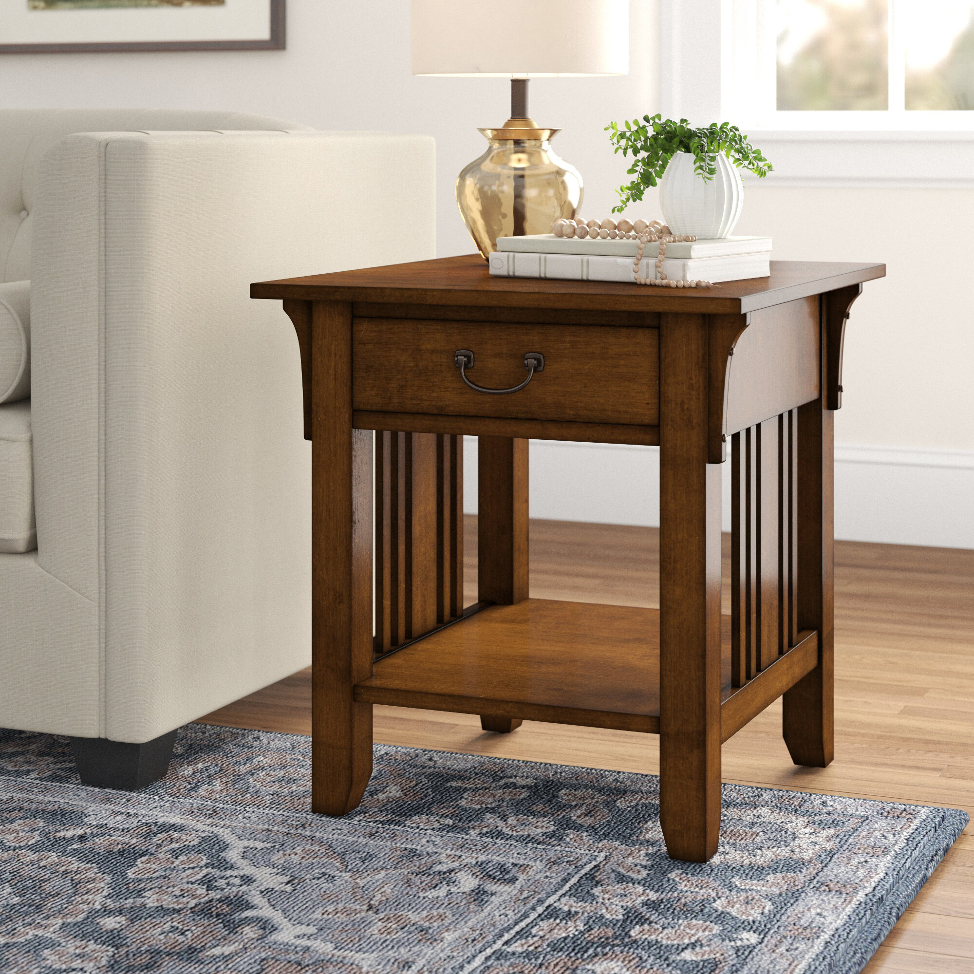 side table with storage wayfair