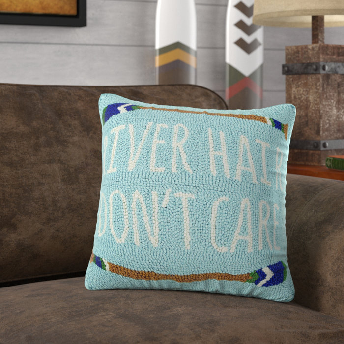 Loon Peak Tevis River Hair Don T Care Wool Throw Pillow Wayfair