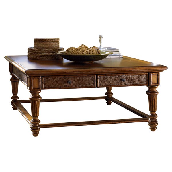 tommy bahama rattan coffee table