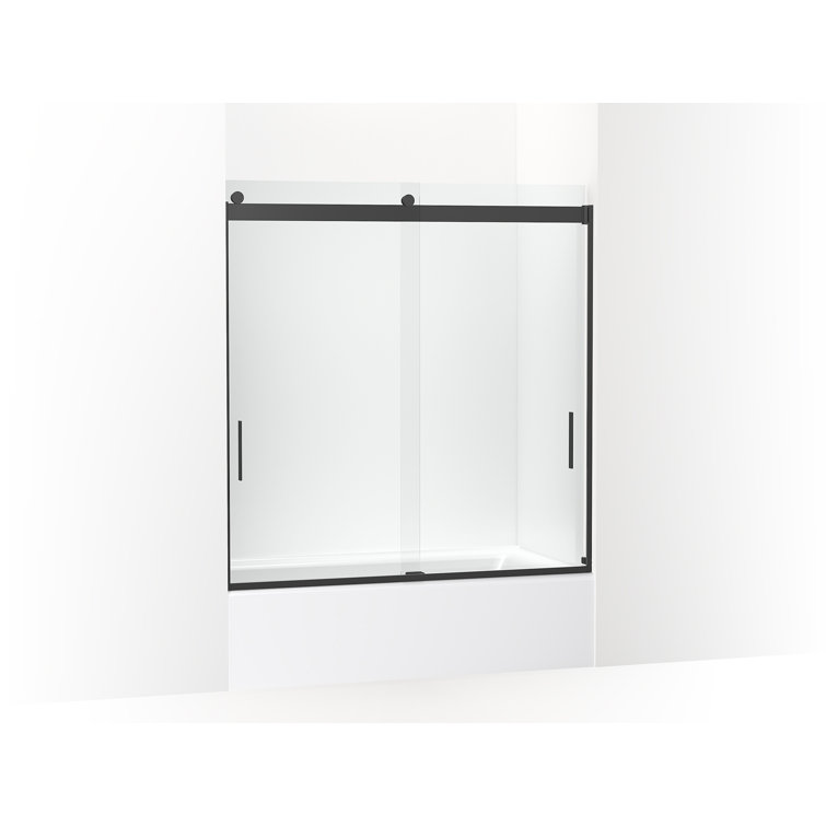 Kohler Levity 59 625 W X 62 H Bypass Frameless Tub Door With Cleancoat Technology Wayfair