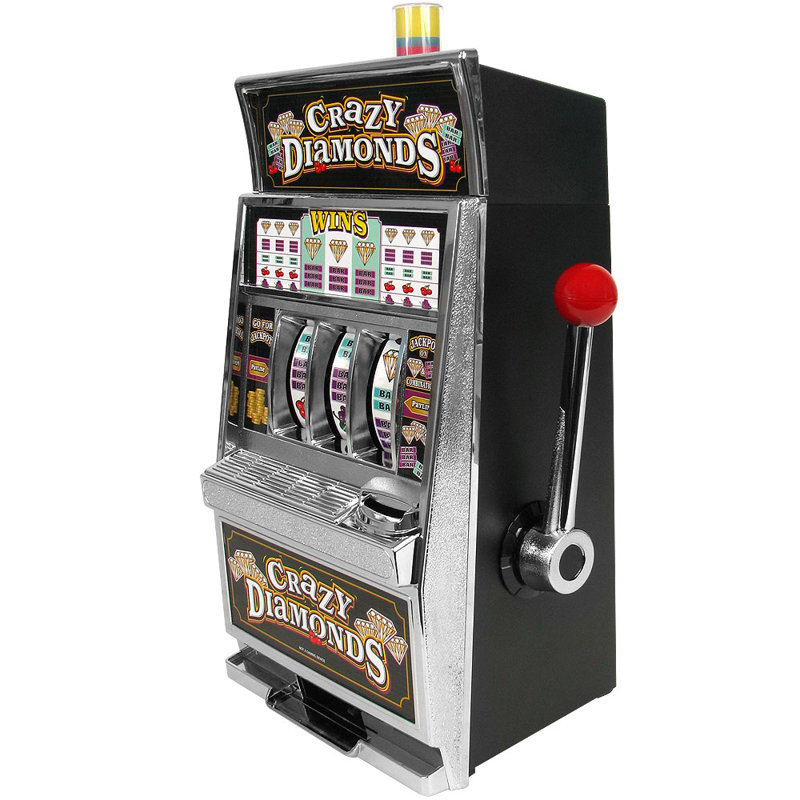 Trademark Global Crazy Diamonds Slot Machine Bank Authentic Replication Reviews Wayfair