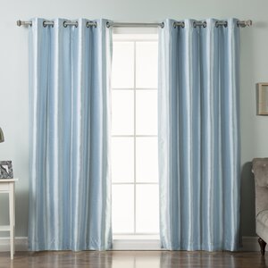 Mcneilly Faux Blackout Thermal Curtain Panels (Set of 2)