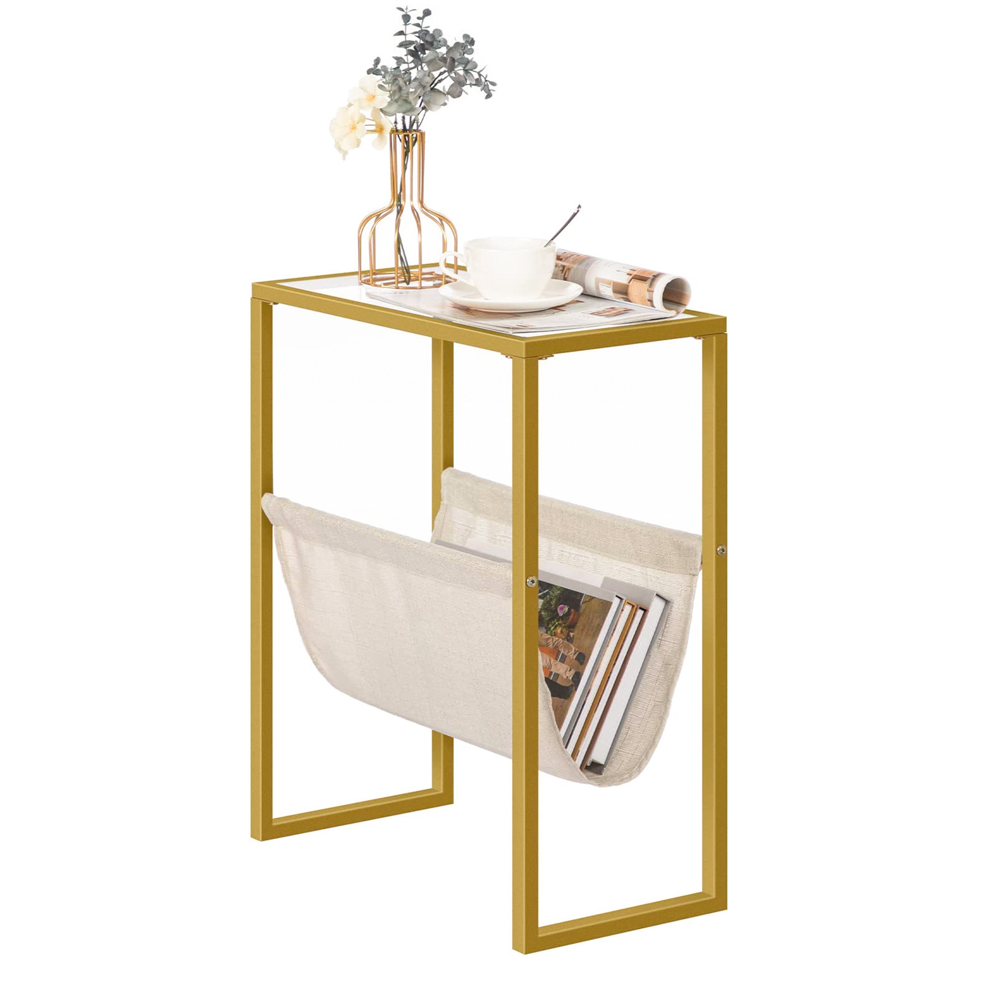 Canora Grey Agamjit Iron Bedside Table Wayfair.co.uk