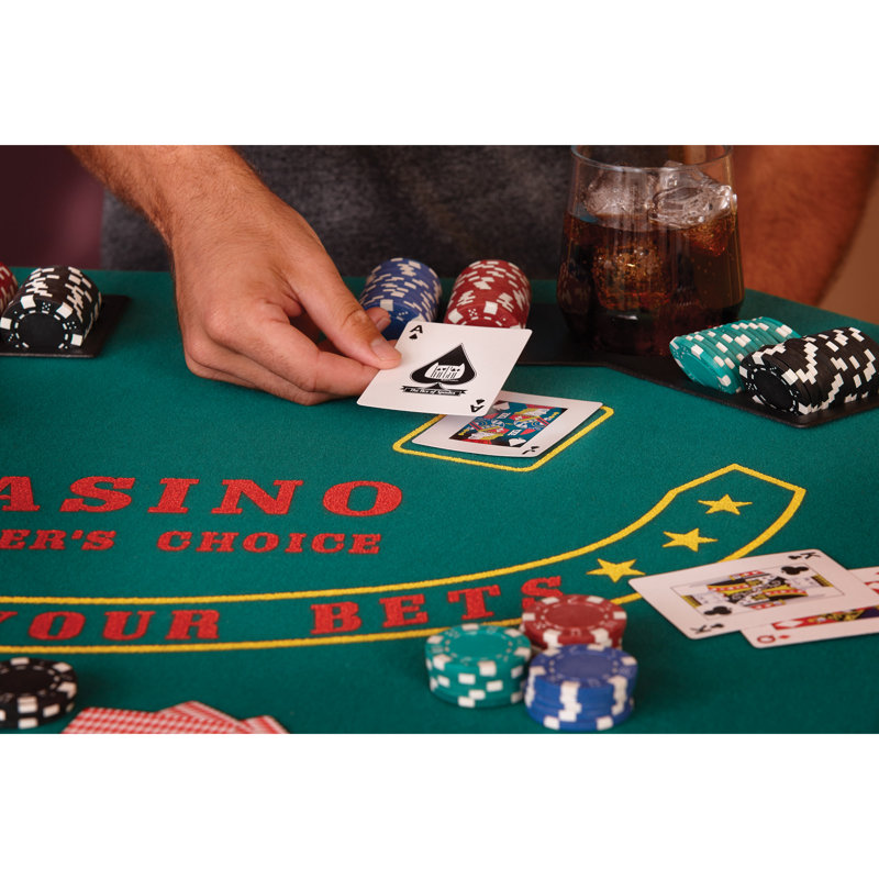 Gld Products Fat Cat Half Fold Poker Table With Accessories