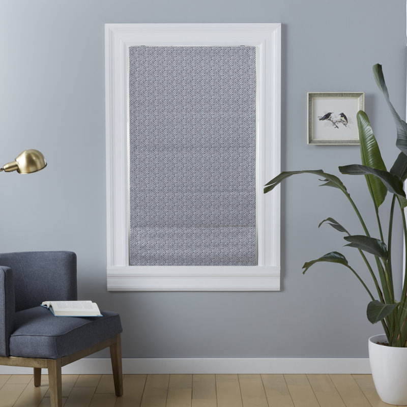 Exclusive Home Esme Total Blackout Roman Shade Blind Size: 23" W x 64"L, Color: Silver
